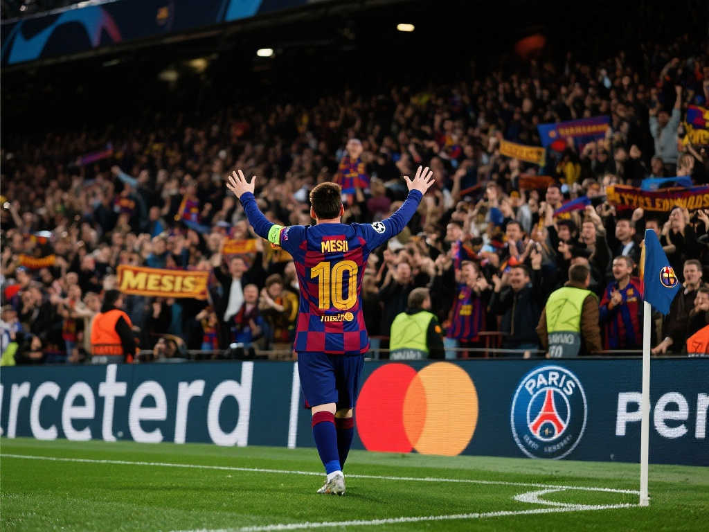 巴萨逆袭巴黎,球迷狂喊梅西归来 巴萨逆袭巴黎,球迷狂喊梅西归来